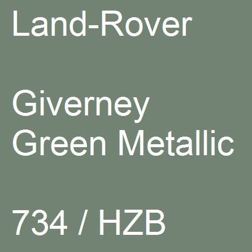 Land-Rover, Giverney Green Metallic, 734 / HZB.